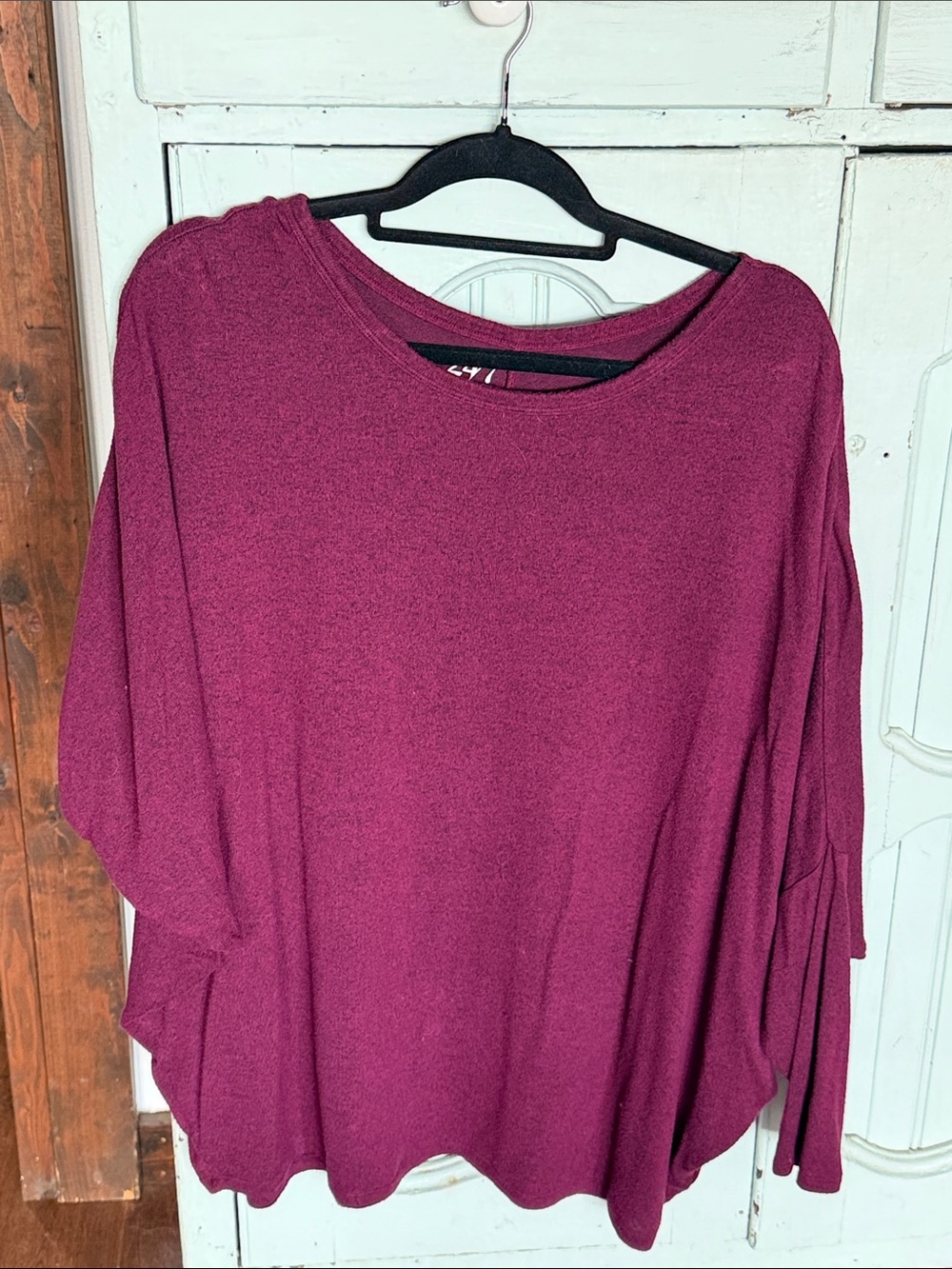 24/7 Maurices Women's Oversized Dolman Long Sleeve Top